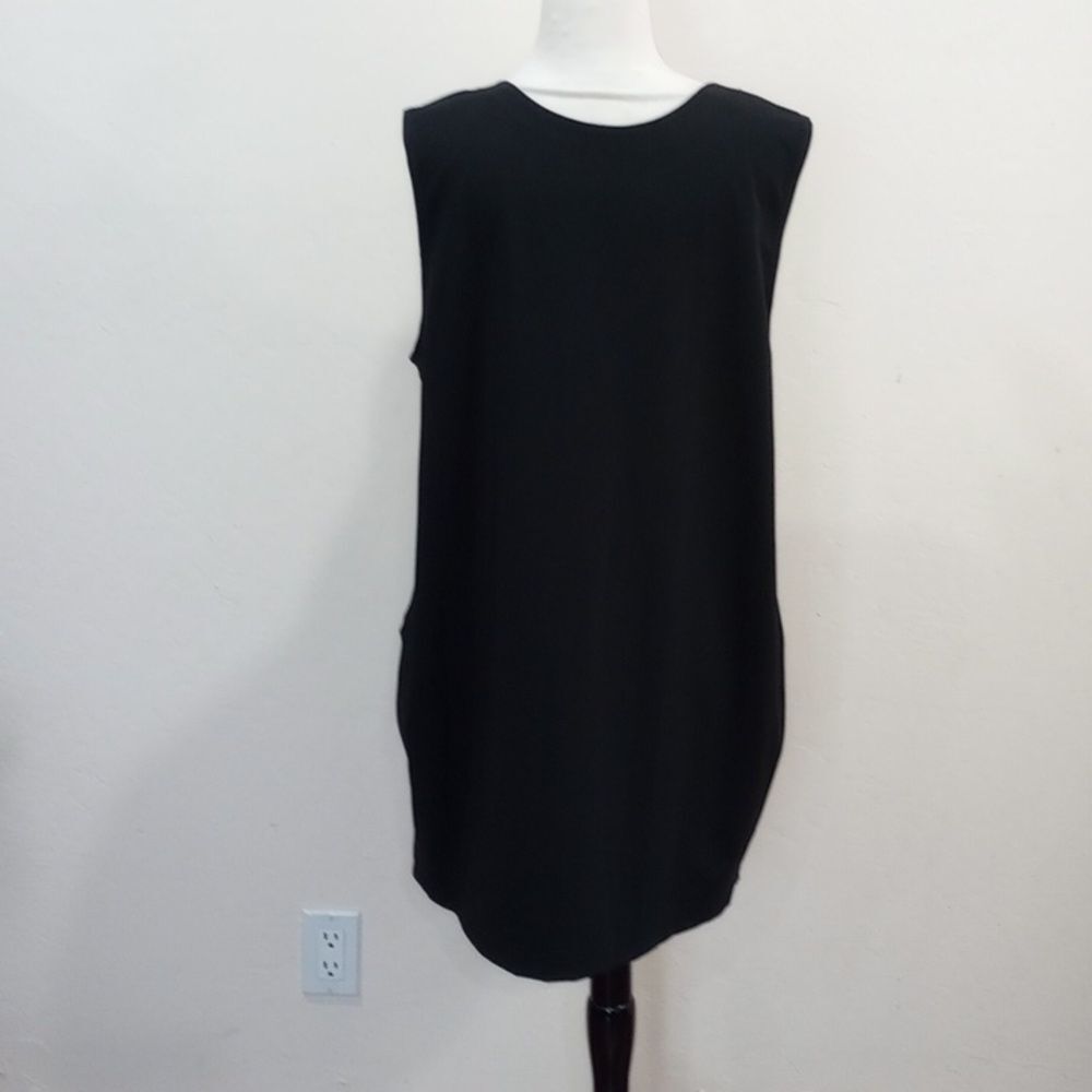 Planet by Lauren G Black Pullover Tunic Dress, OS - Picture 8 of 10